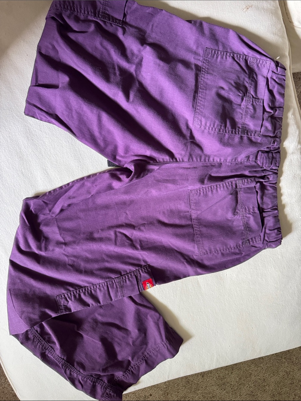 Dickies Kids Purple Cargo Shorts with Drawstring - Picture 3 of 3